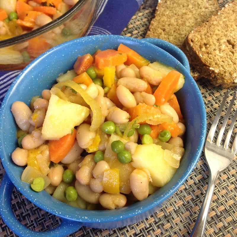 Vegan Cannellini Bean Stew Recipe - Old Skool Recipes