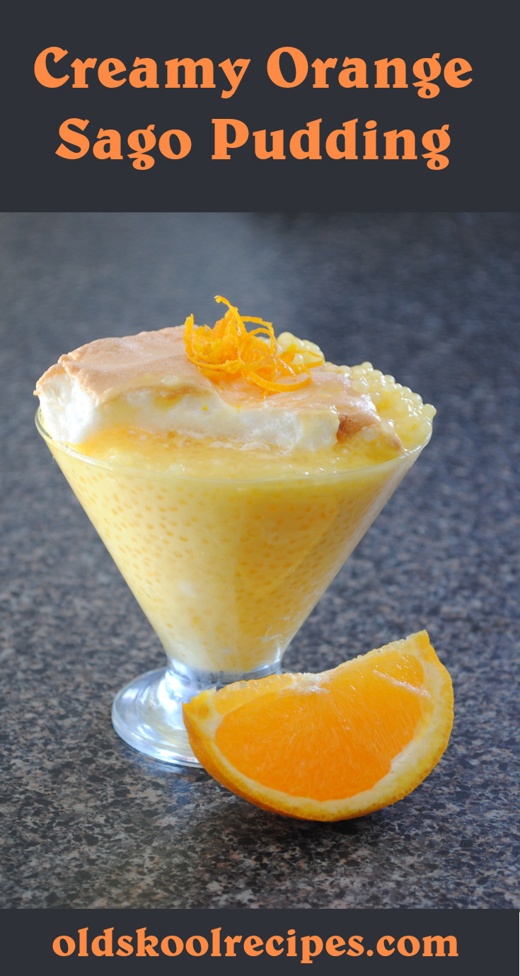 Creamy Orange Sago Pudding