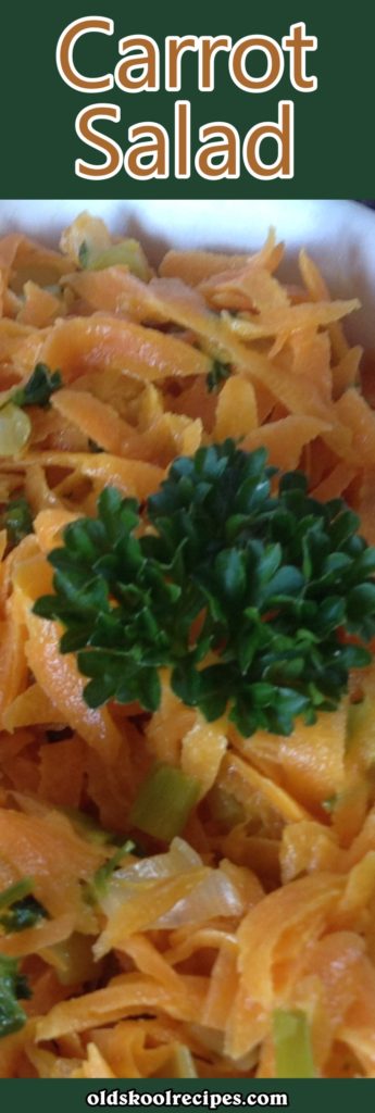Savory Carrot Salad Recipe - Old Skool Recipes