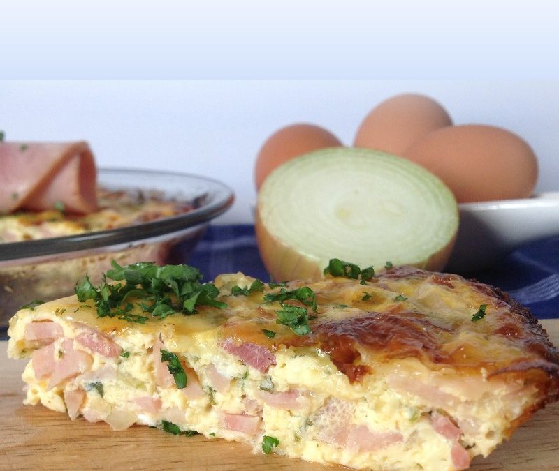 Crustless Ham and Bacon Quiche Recipe