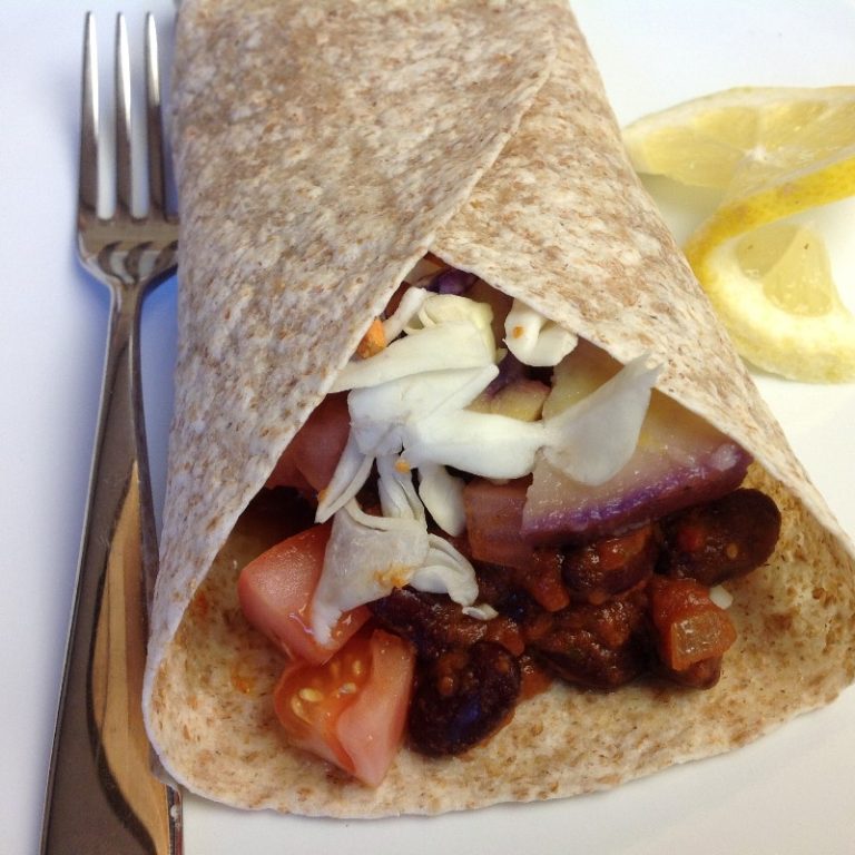 Vegan Red Bean and Sweet Potato Wraps Recipe Old Skool Recipes