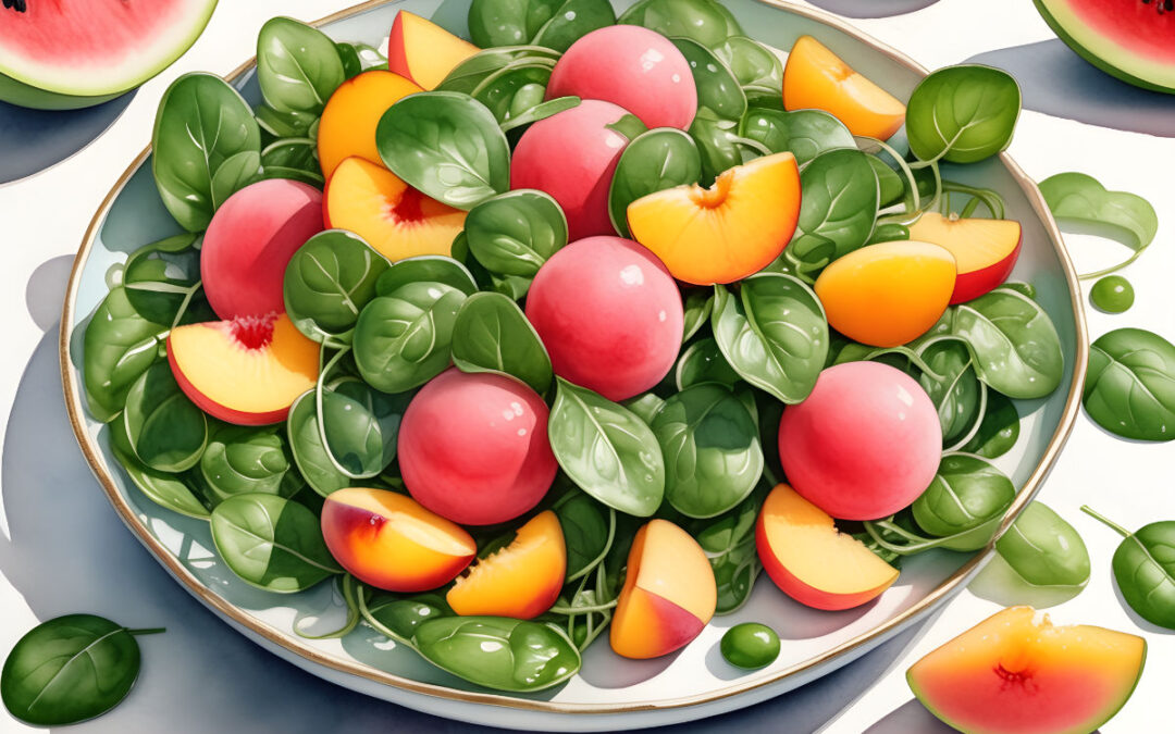 Watercress and Summer Fruit Salad